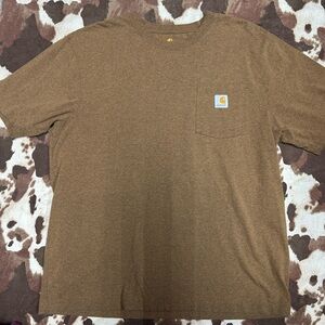 Carhartt Men's Short Sleeve Brown Tee
